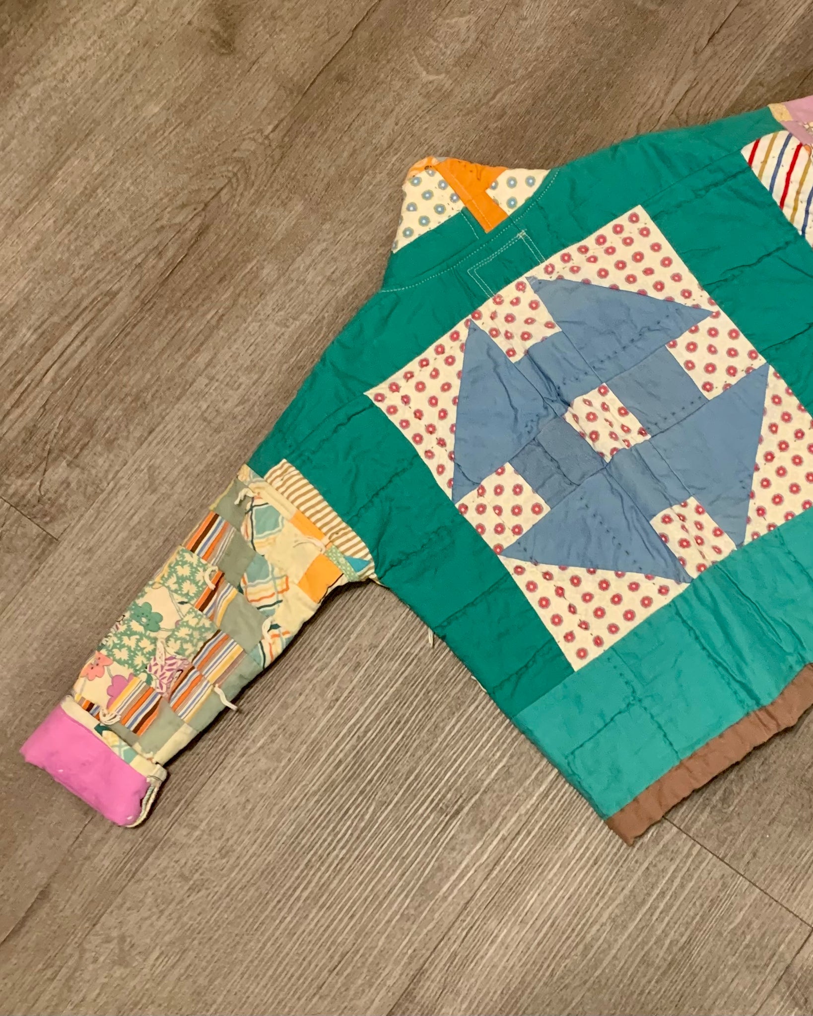 Childrens Mismatched quilted jacket
