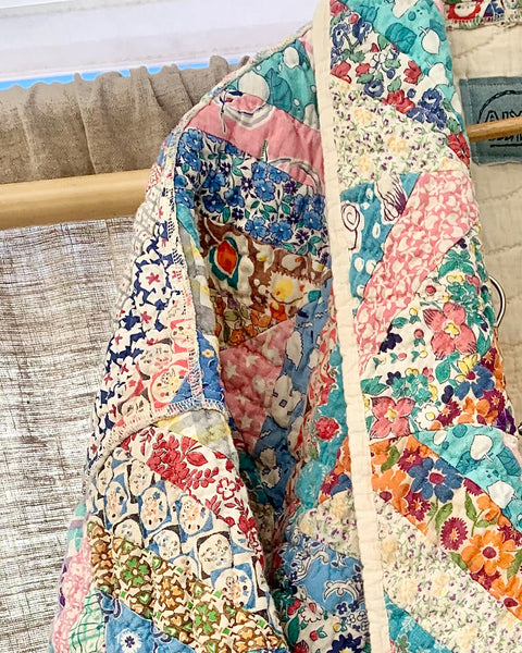 Heavy Feed sack kimono jacket