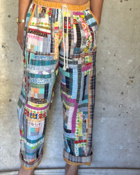 T time quilted lounge pants