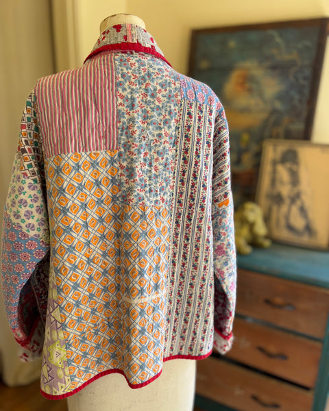 Tiny floral patchwork jacket