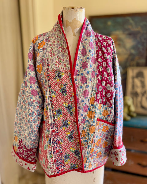 Tiny floral patchwork jacket