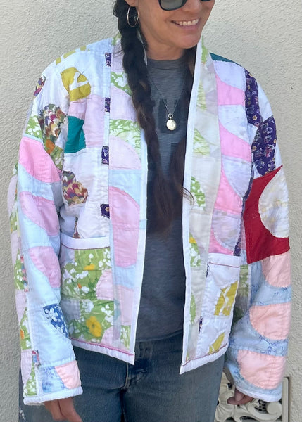 Pastel Geo Quilt Jacket