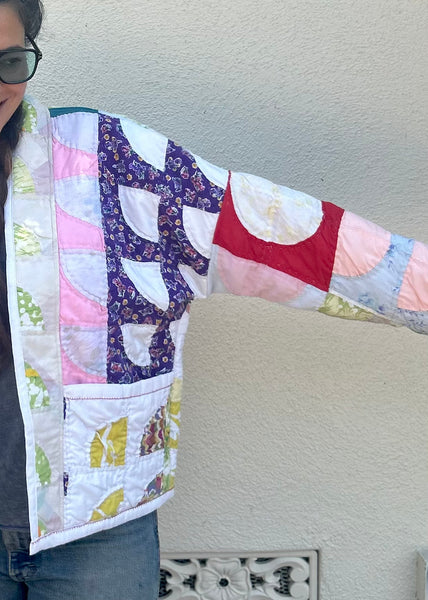 Pastel Geo Quilt Jacket