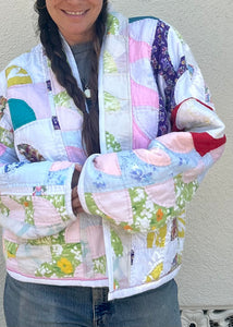 Pastel Geo Quilt Jacket