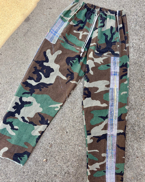 Camo and Kantha Loung pant