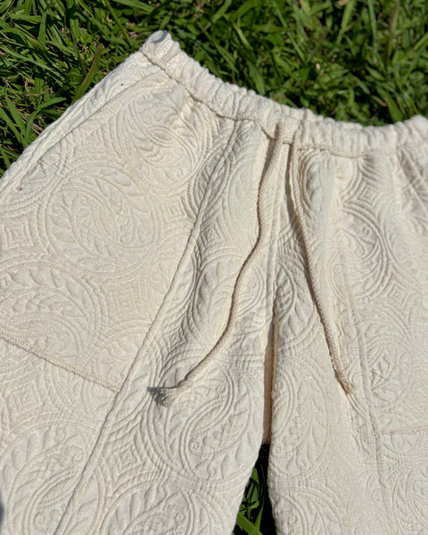 Ivory Quilted Short
