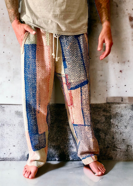 Color blocked Kantha Lounge Pant