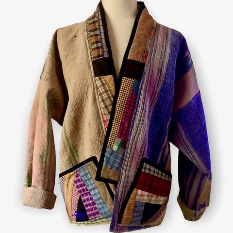 Kantha and Quilt Kimono Jacket