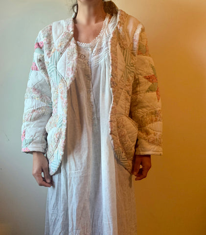 Prairie Scallop Edge Quilted Kimono