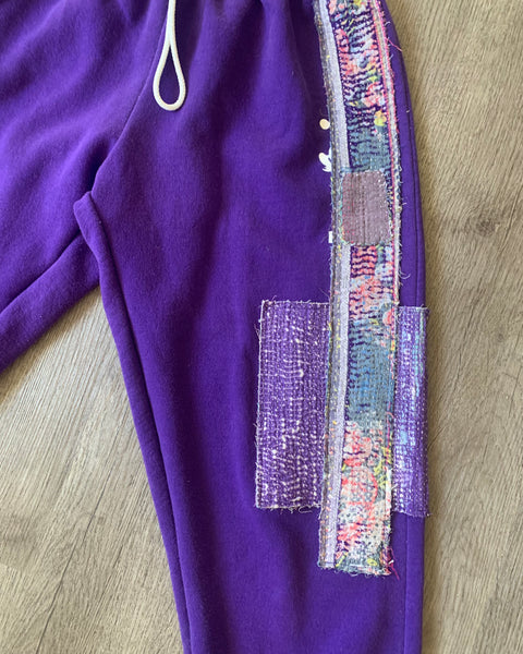 Purple Patched Sweats