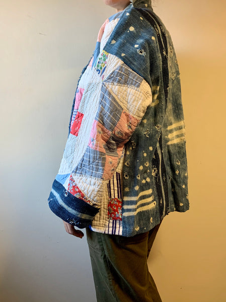 Quilted/Indigo Kimono