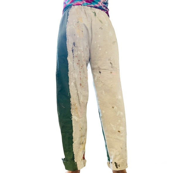Light and bright mismatched lounge pants