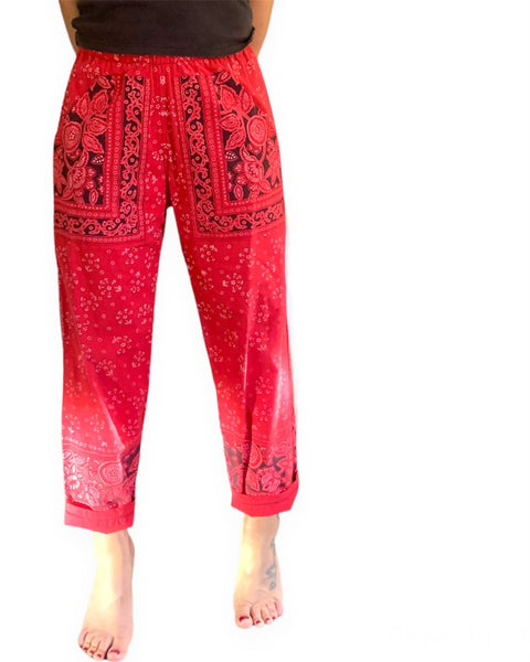 Red Bandana Lounge Pants