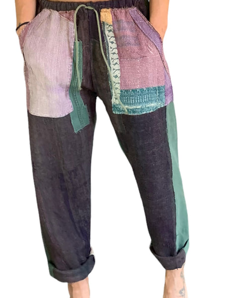 Jewel toned statement sweatpants